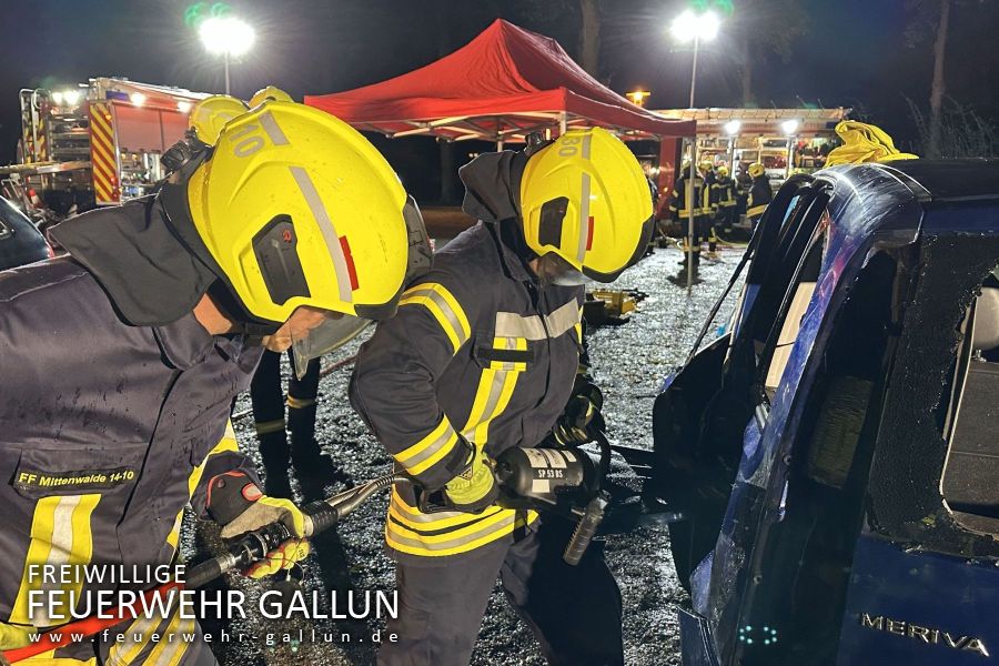 Ausbildung mit der Feuerwehr Mittenwalde